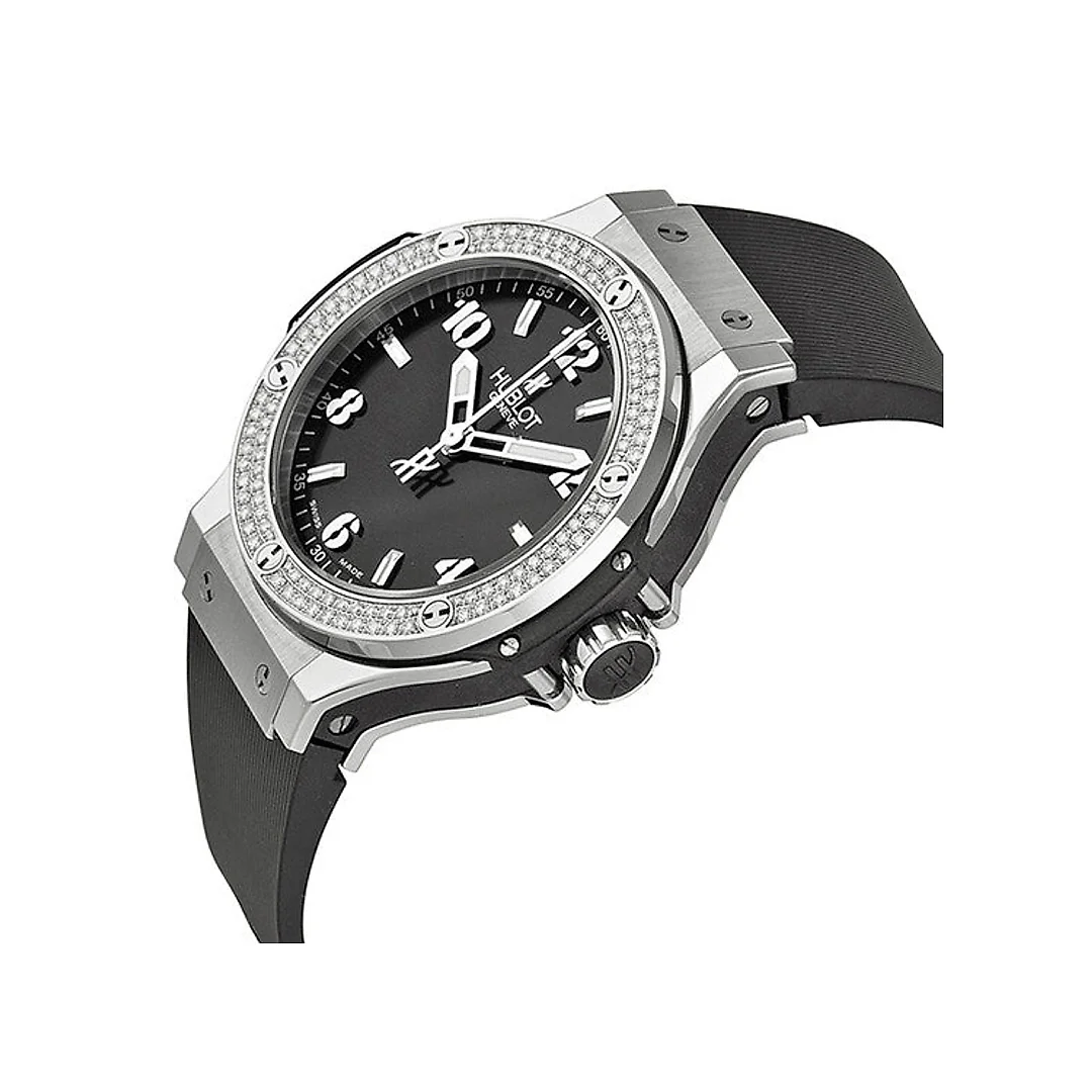 Hublot Big Bang, Steel, Black Diamonds, 38mm, Ref# 361.SX.1270.RX.1104