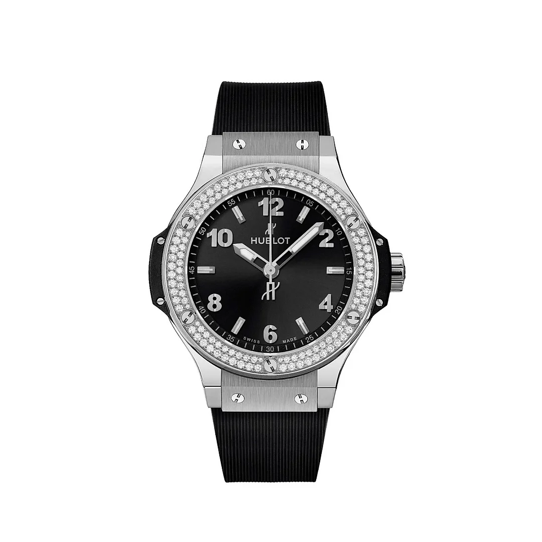 Hublot Big Bang, Steel, Black Diamonds, 38mm, Ref# 361.SX.1270.RX.1104