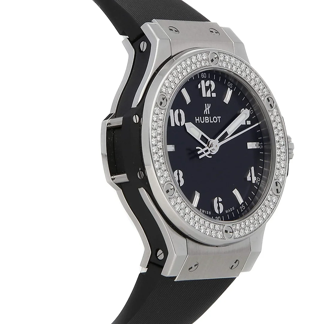 Hublot Big Bang, Steel, Black Diamonds, 38mm, Ref# 361.SX.1270.RX.1104