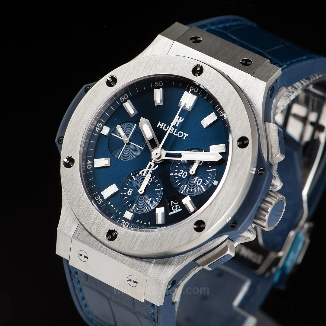 Hublot Big Bang, Steel Blue Chronograph Automatic 44mm, Ref# 301.SX.7170.LR
