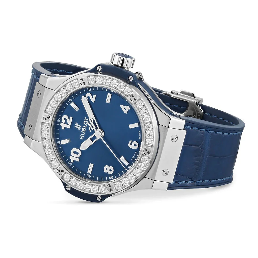 Hublot Big Bang, Steel Blue Diamonds, 38 mm, Ref# 361.SX.7170.LR.1204