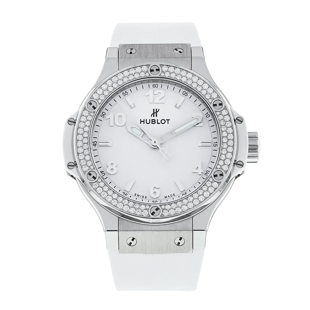 Hublot Big Bang, Steel, White Diamonds, 38mm, Ref# 361.SE.2010.RW.1104