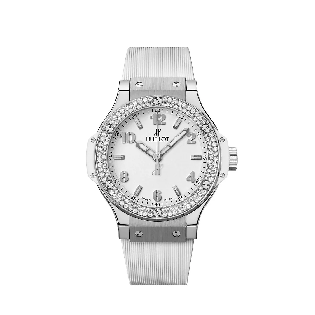Hublot Big Bang, Steel, White Diamonds, 38mm, Ref# 361.SE.2010.RW.1104