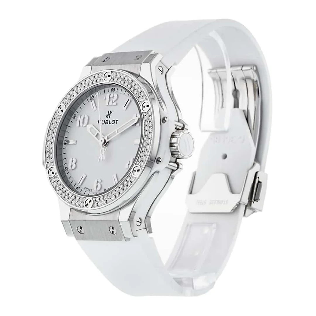 Hublot Big Bang, Steel, White Diamonds, 38mm, Ref# 361.SE.2010.RW.1104