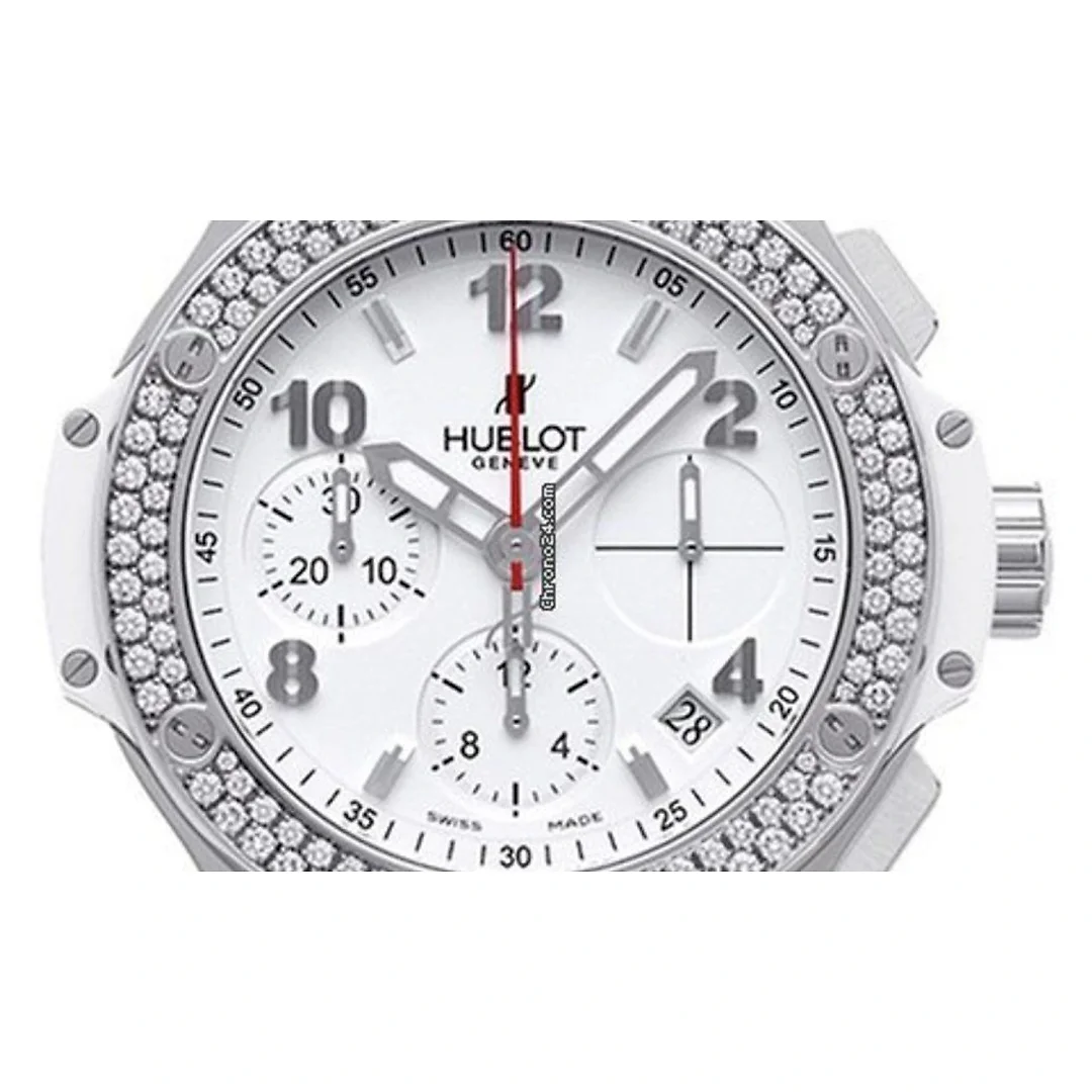 Hublot Big Bang, Steel White Diamonds Chronograph, 41 mm, Ref# 342.SE.230.RW.114