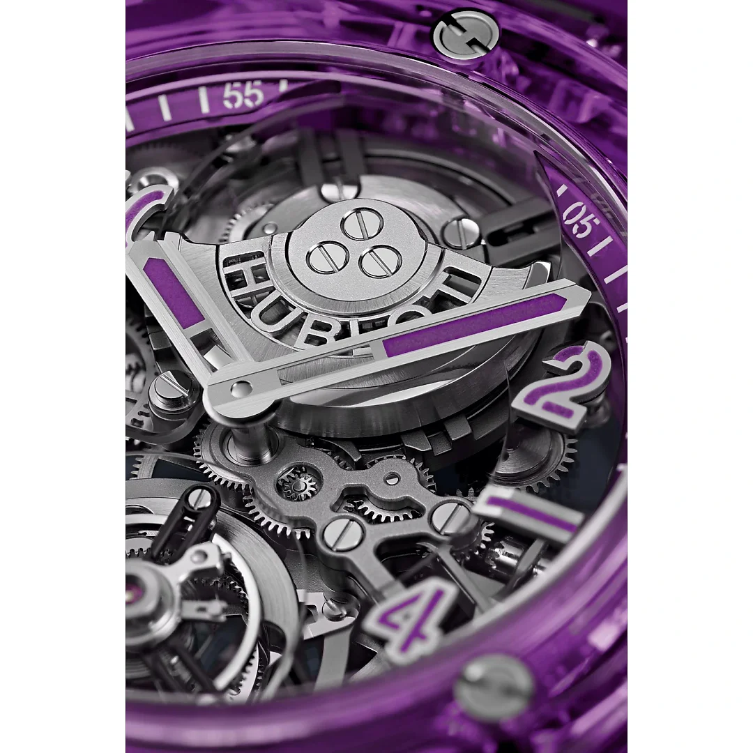 Hublot Big Bang TOURBILLON AUTOMATIC PURPLE SAPPHIRE Ref# 429.JM.0120.RT