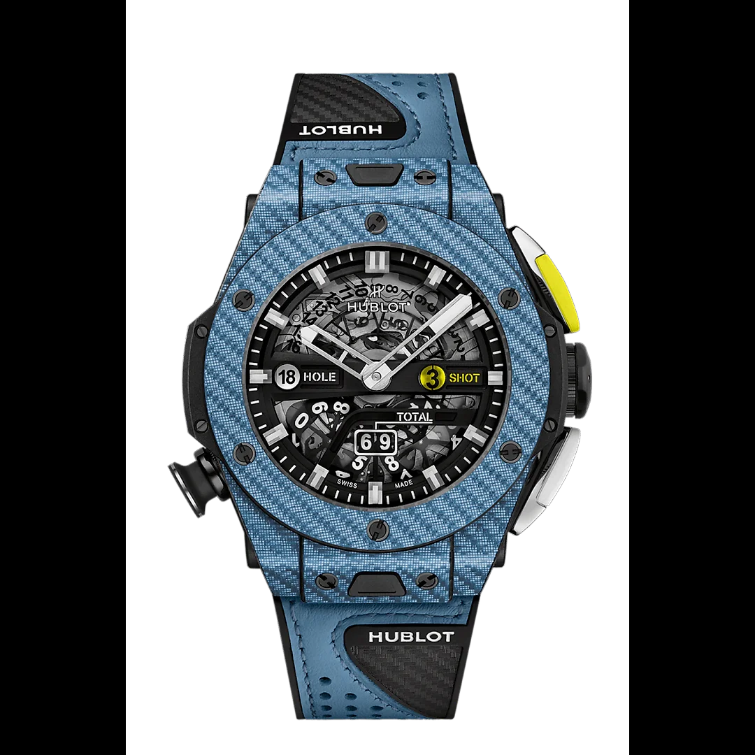 Hublot Big Bang Unico Golf Sky Blue Carbon, 45mm, Ref# 416.YE.1120.VR