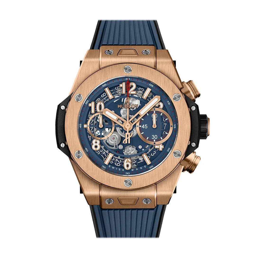 Hublot Big Bang, Unico King Gold Blue, 42mm, Ref# 441.OX.5189.RX