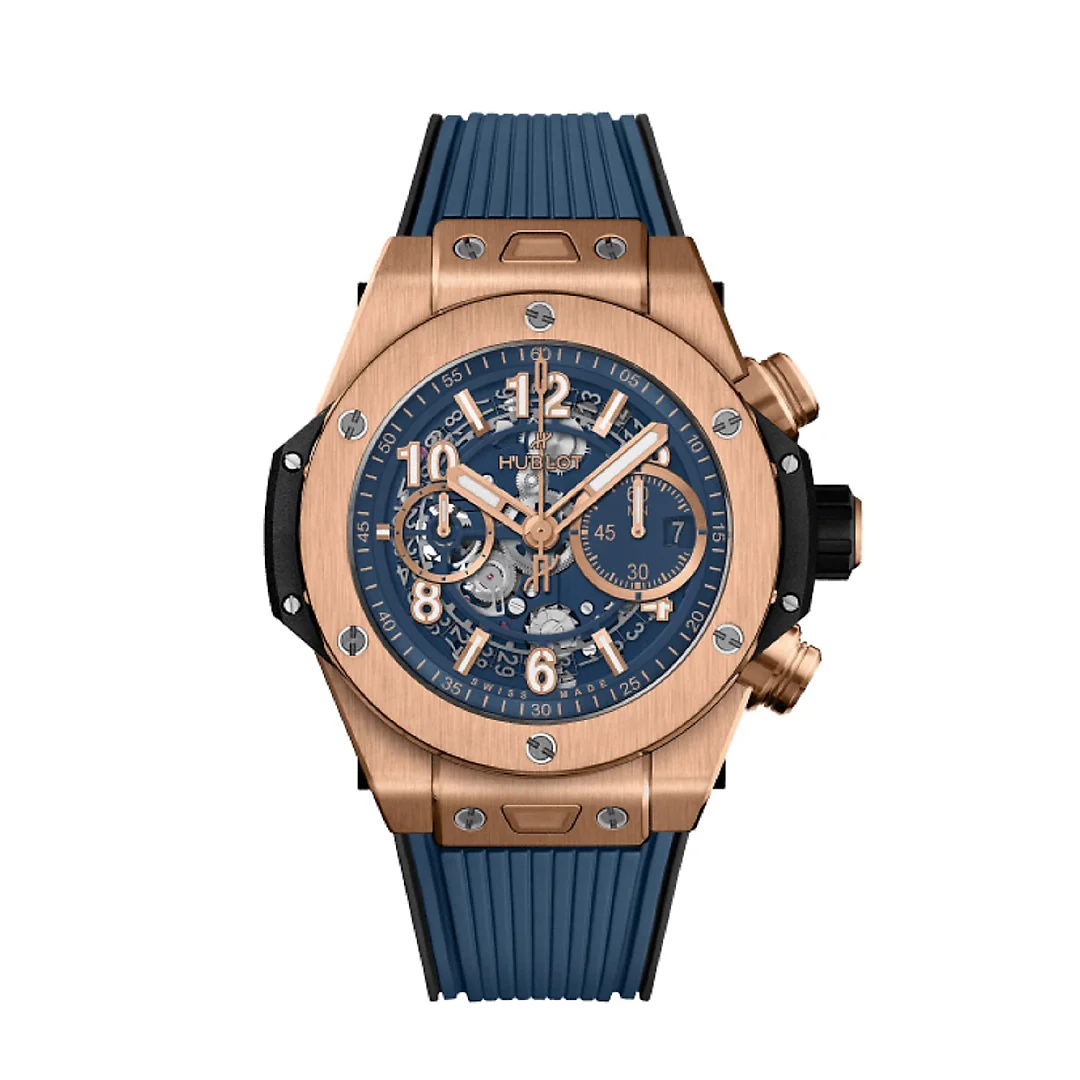 Hublot Big Bang, Unico King Gold Blue, 44mm, Unworn 2024, Ref# 421.OX.5180.RX