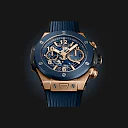 Hublot Big Bang Unico King Gold Blue Ceramic Ref# 421.OL.5180.RX