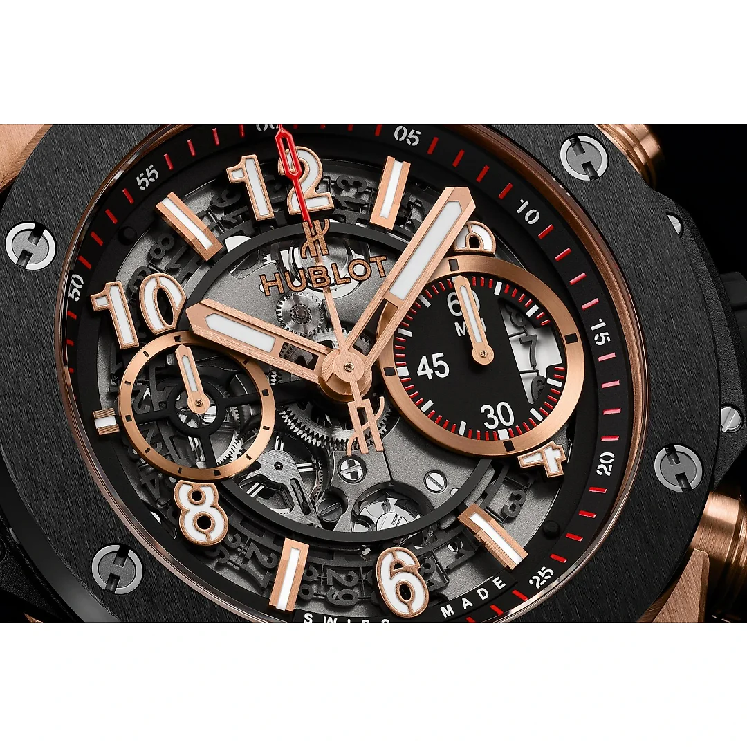 Hublot Big Bang Unico King Gold Ceramic 45mm, Ref# 411.OM.1180.RX