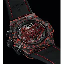 Hublot Big Bang Unico Red Carbon Black Diamonds Las Vegas Boutique, Matt Red Frosted carbon, 126 black diamonds, 44mm, Limited Edition, Ref# 421.QV.1113.LR.1100.LVB23