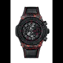 Hublot Big Bang Unico Red Carbon Black Diamonds Las Vegas Boutique, Matt Red Frosted carbon, 126 black diamonds, 44mm, Limited Edition, Ref# 421.QV.1113.LR.1100.LVB23