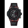 Hublot Big Bang Unico Red Carbon Black Diamonds Las Vegas Boutique, Matt Red Frosted carbon, 126 black diamonds, 44mm, Limited Edition, Ref# 421.QV.1113.LR.1100.LVB23