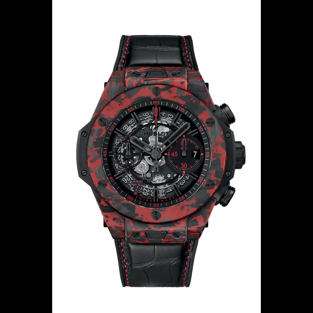 Hublot Big Bang Unico Red Carbon Las Vegas Boutique, Matt Red Frosted carbon, 44mm, Limited Edition, Ref# 421.QV.1113.LR.LVB23