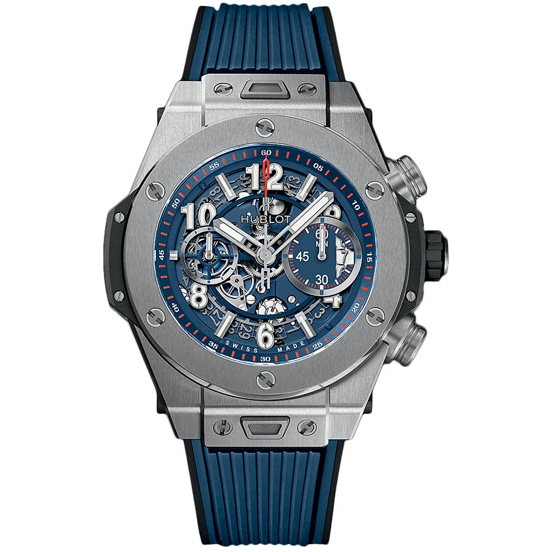 Hublot Big Bang, Unico Titanium Blue, 42mm, Ref# 441.NX.5179.RX