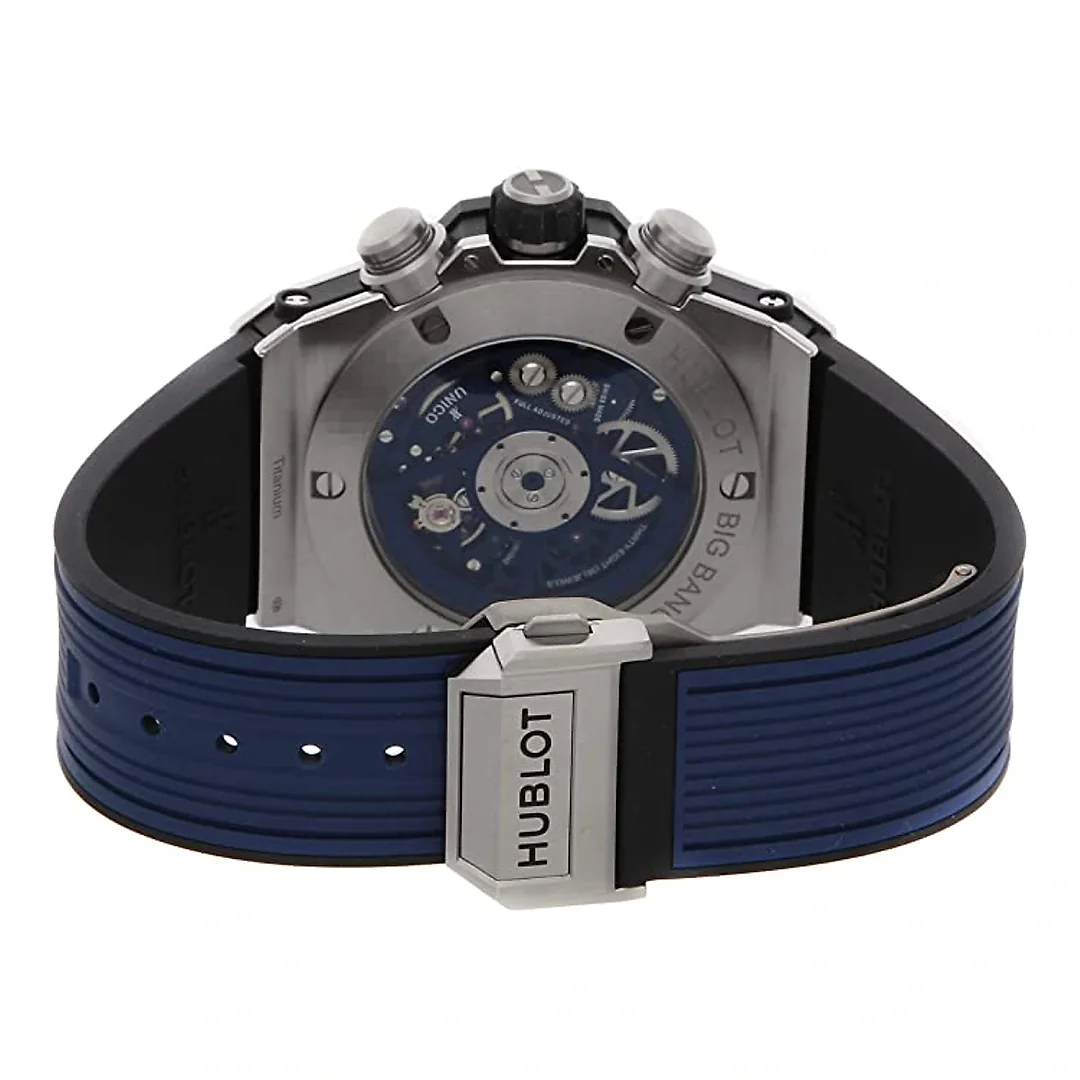 Hublot Big Bang, Unico Titanium Blue 45mm, Ref# 411.NX.5179.RX