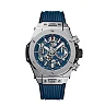 Hublot Big Bang, Unico Titanium Blue 45mm, Ref# 411.NX.5179.RX