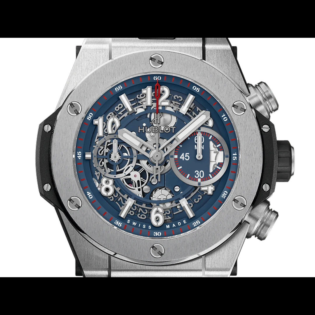 Hublot Big Bang, Unico Titanium Blue 45mm, Ref# 411.NX.5179.RX