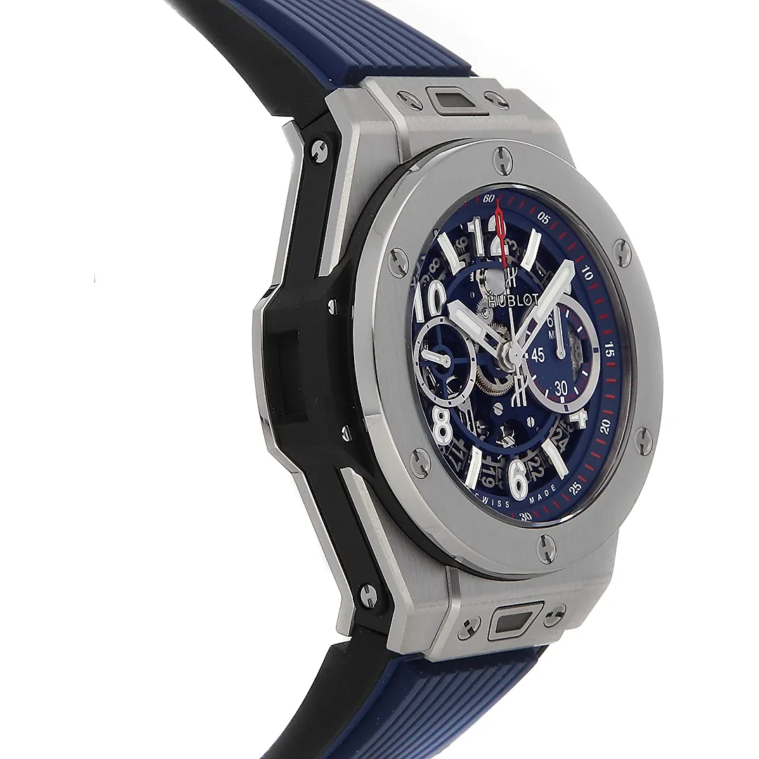 Hublot Big Bang, Unico Titanium Blue 45mm, Ref# 411.NX.5179.RX
