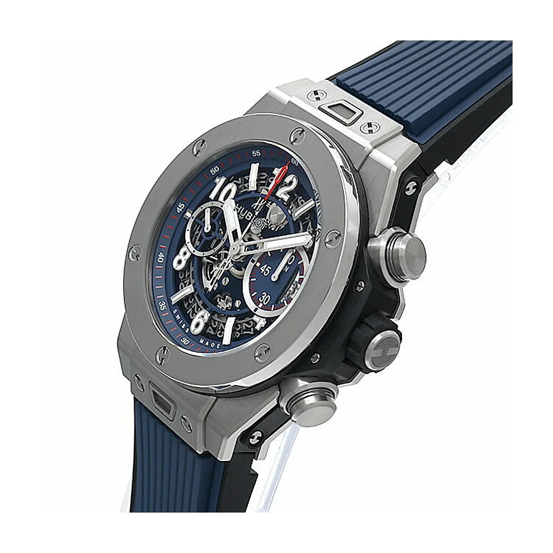 Hublot Big Bang, Unico Titanium Blue 45mm, Ref# 411.NX.5179.RX