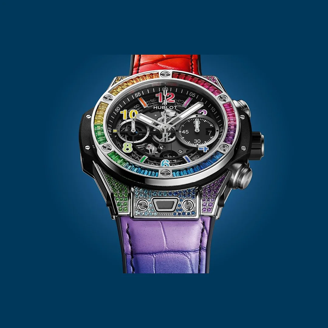 Hublot Big Bang Unico Titanium Rainbow, Ref# 441.NX.1117.LR.0999