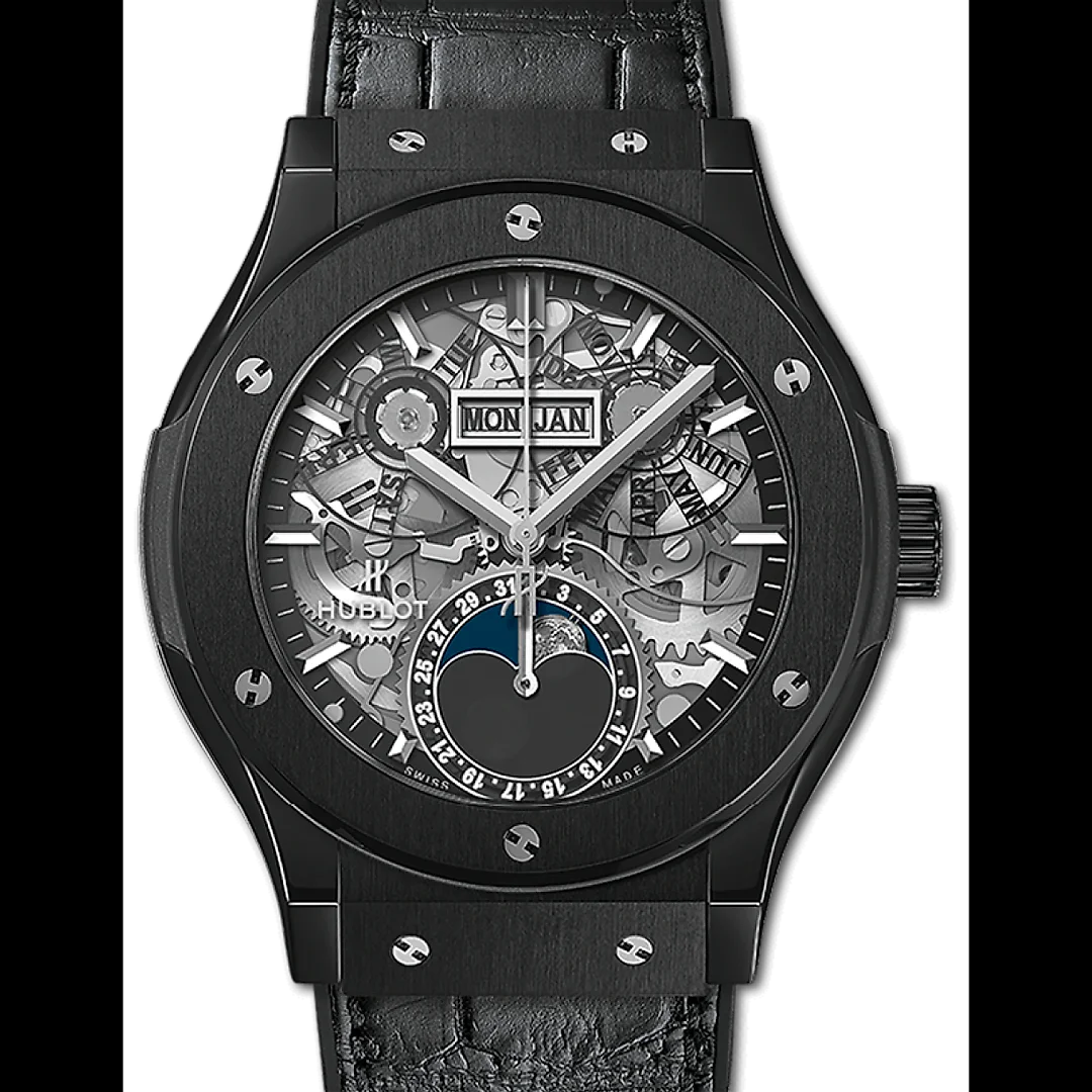 Hublot Classic Fusion Aerofusion Moonphase 42mm Black Magic, Ref# 547.CX.0170.LR