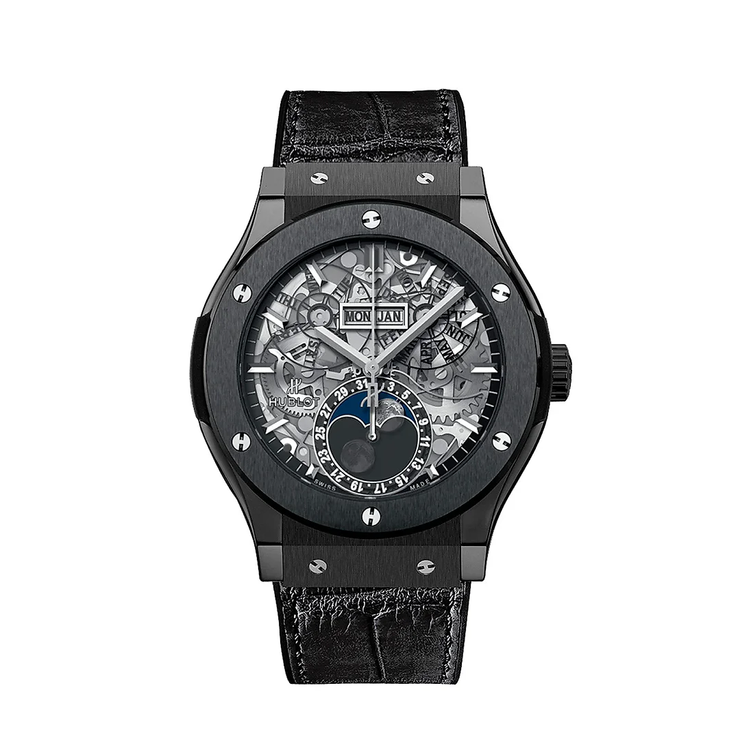 Hublot Classic Fusion Aerofusion Moonphase 45mm Black Magic, Ref# 517.CX.0170.LR