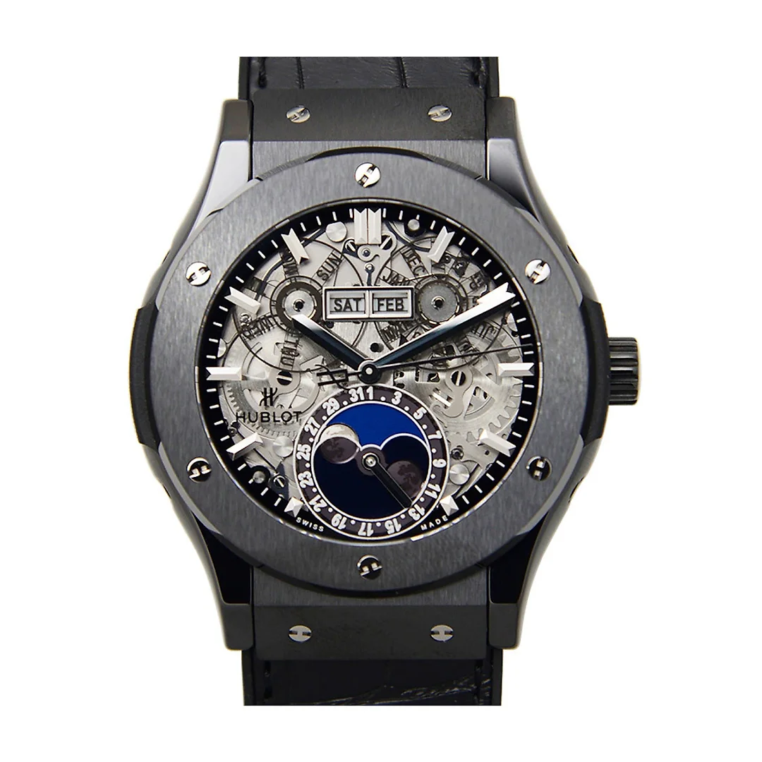 Hublot Classic Fusion Aerofusion Moonphase 45mm Black Magic, Ref# 517.CX.0170.LR