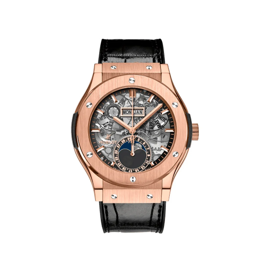 Hublot Classic Fusion Aerofusion Moonphase King Gold 42mm, Ref# 547.OX.0180.LR