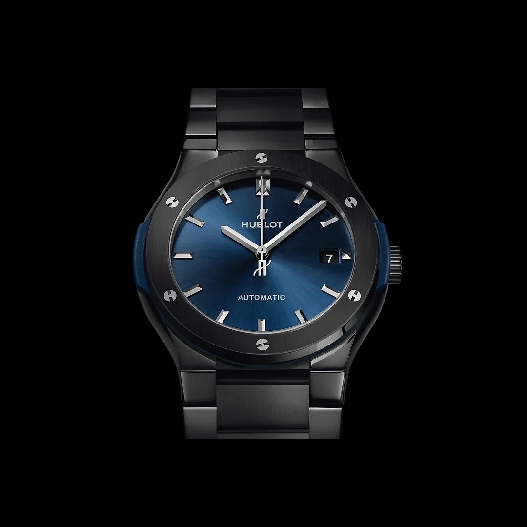 Hublot Classic Fusion Automatic 45mm Ceramic Blue, Ref# 510.CM.7170.CM