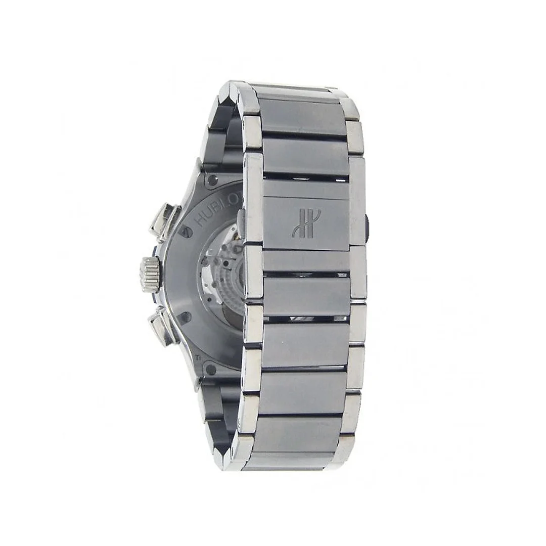 Hublot Classic Fusion Blue Chronograph Titanium Bracelet 45mm, Ref# 520.NX.7170.NX
