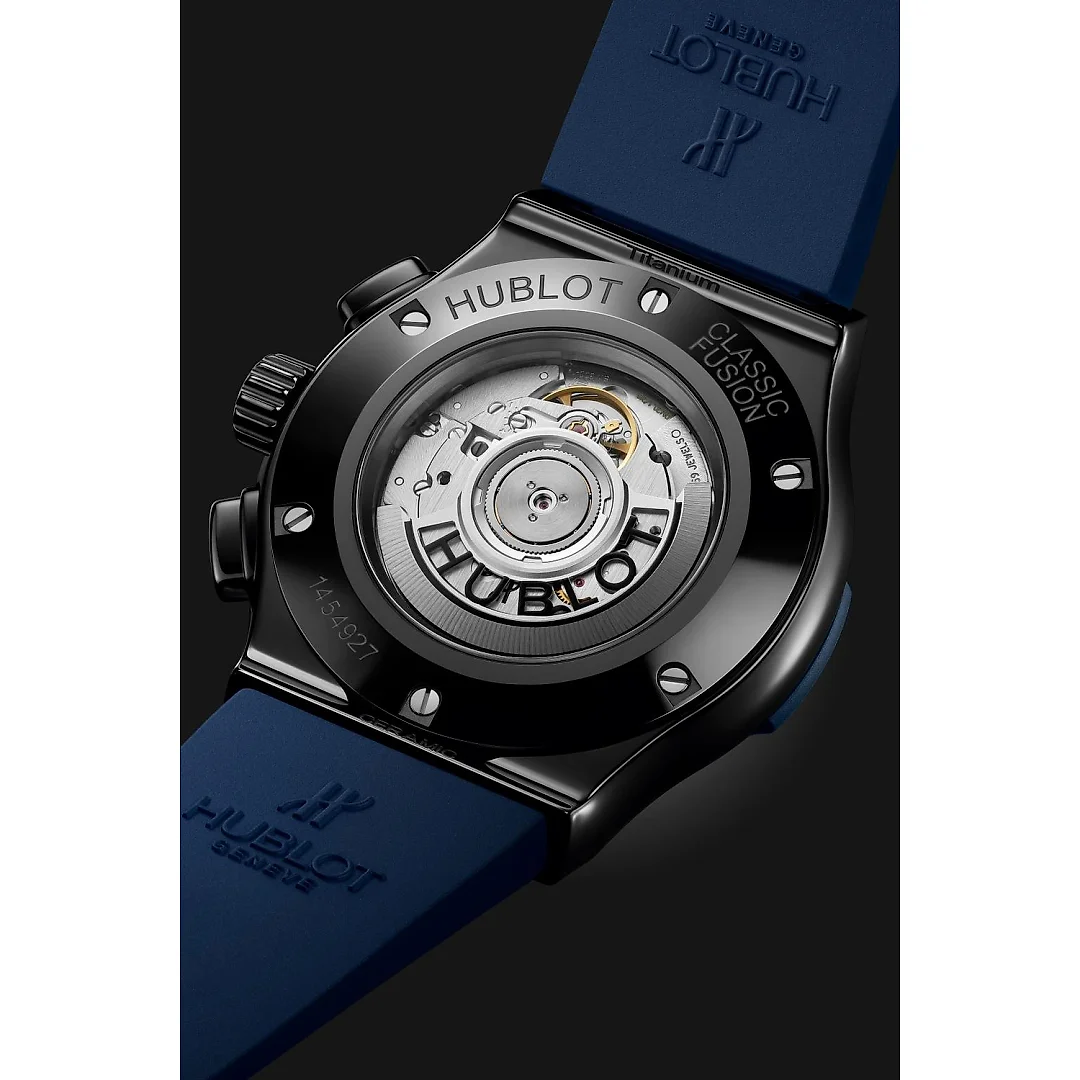 Hublot Classic Fusion Ceramic Blue Chronograph Ref# 521.CM.7170.RX