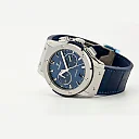 Hublot Classic Fusion Chronograph Titanium Blue 45mm, Ref# 541.NX.7170.LR