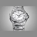 Hublot Classic Fusion ORLINSKI BRACELET TITANIUM WHITE ALTERNATIVE PAVÃ‰ Ref# 550.NS.2200.NS.3804.ORL22
