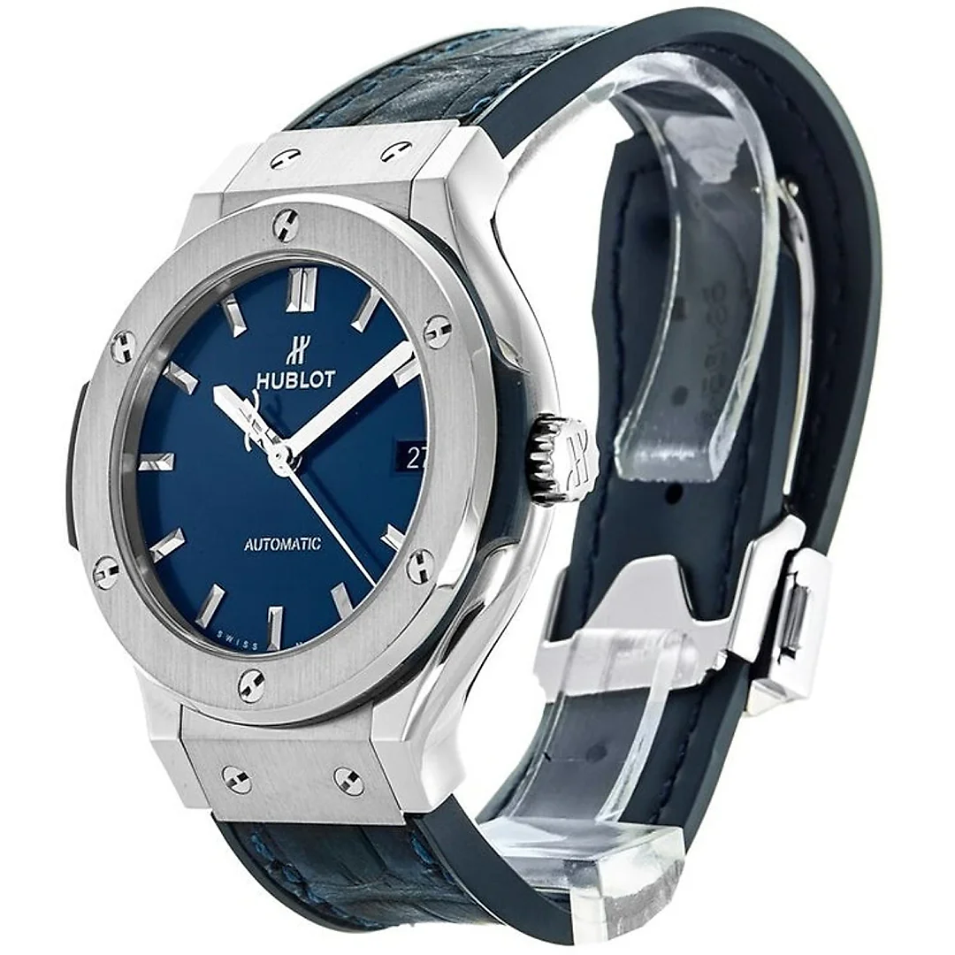 Hublot Classic Fusion Titanium Blue 38mm, Ref# 565.NX.7170.LR