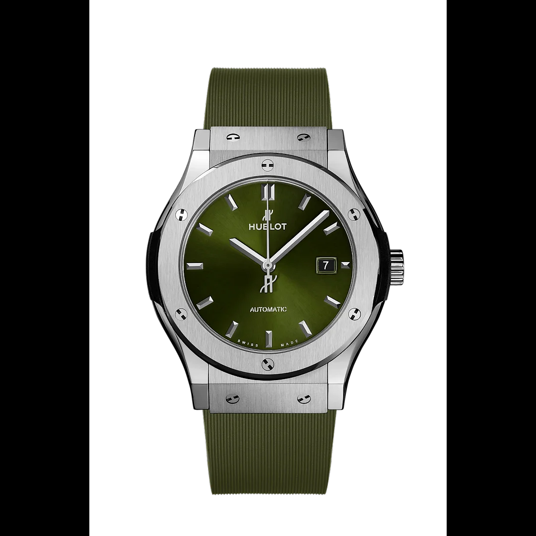 Hublot Classic Fusion Titanium Green Ref# 542.NX.8970.RX
