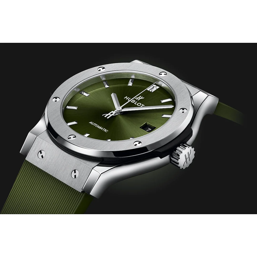 Hublot Classic Fusion Titanium Green Ref# 542.NX.8970.RX