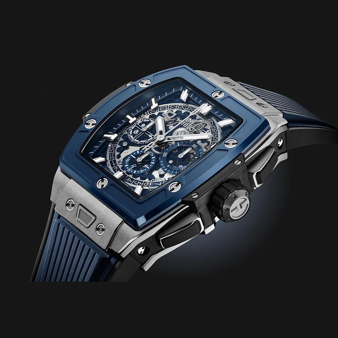 Hublot Spirit of Big Bang TITANIUM BLUE CERAMIC Ref# 642.NL.7170.RX