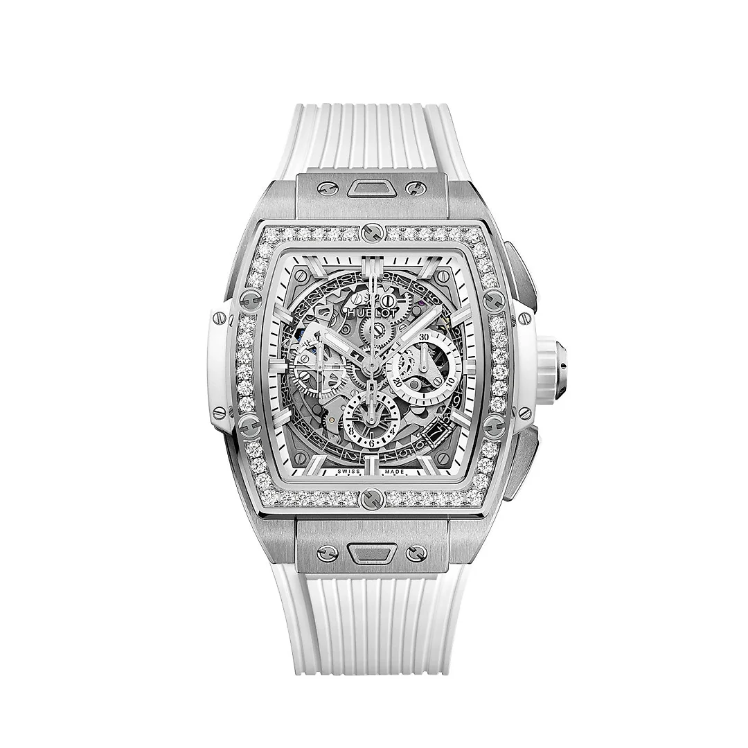Hublot Spirit of Big Bang TITANIUM WHITE DIAMONDS Ref# 642.NE.2010.RW.1204