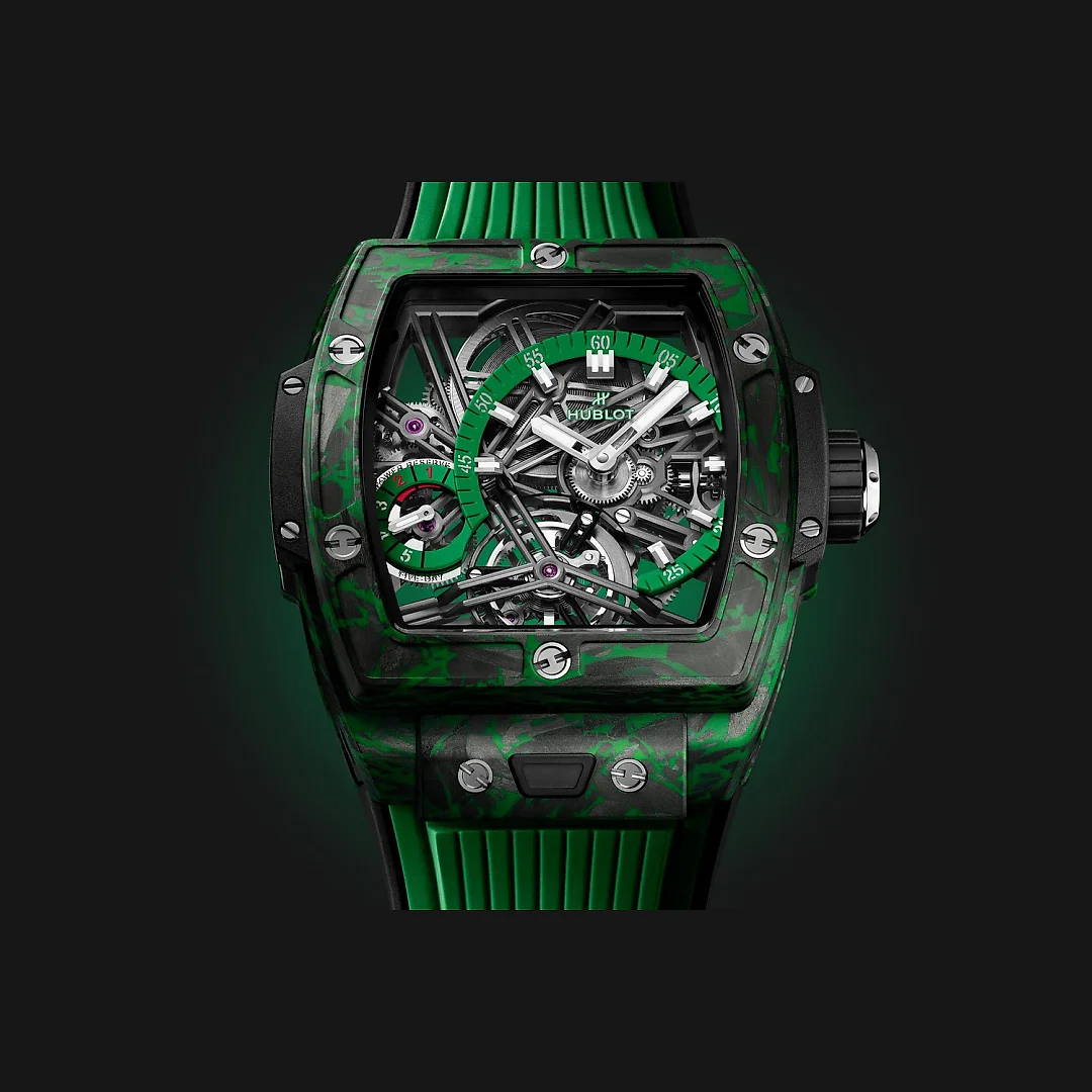 Hublot Spirit of Big Bang TOURBILLON CARBON GREEN Ref# 645.QG.5217.RX