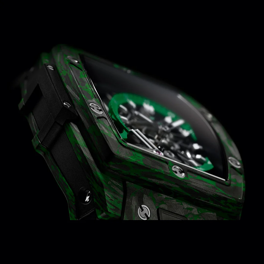 Hublot Spirit of Big Bang TOURBILLON CARBON GREEN Ref# 645.QG.5217.RX