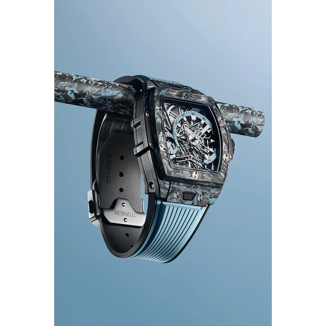 Hublot, Spirit of Big Bang Tourbillon Carbon Sky Blue 42mm, Limited Edition, Ref# 645.QL.5117.RX