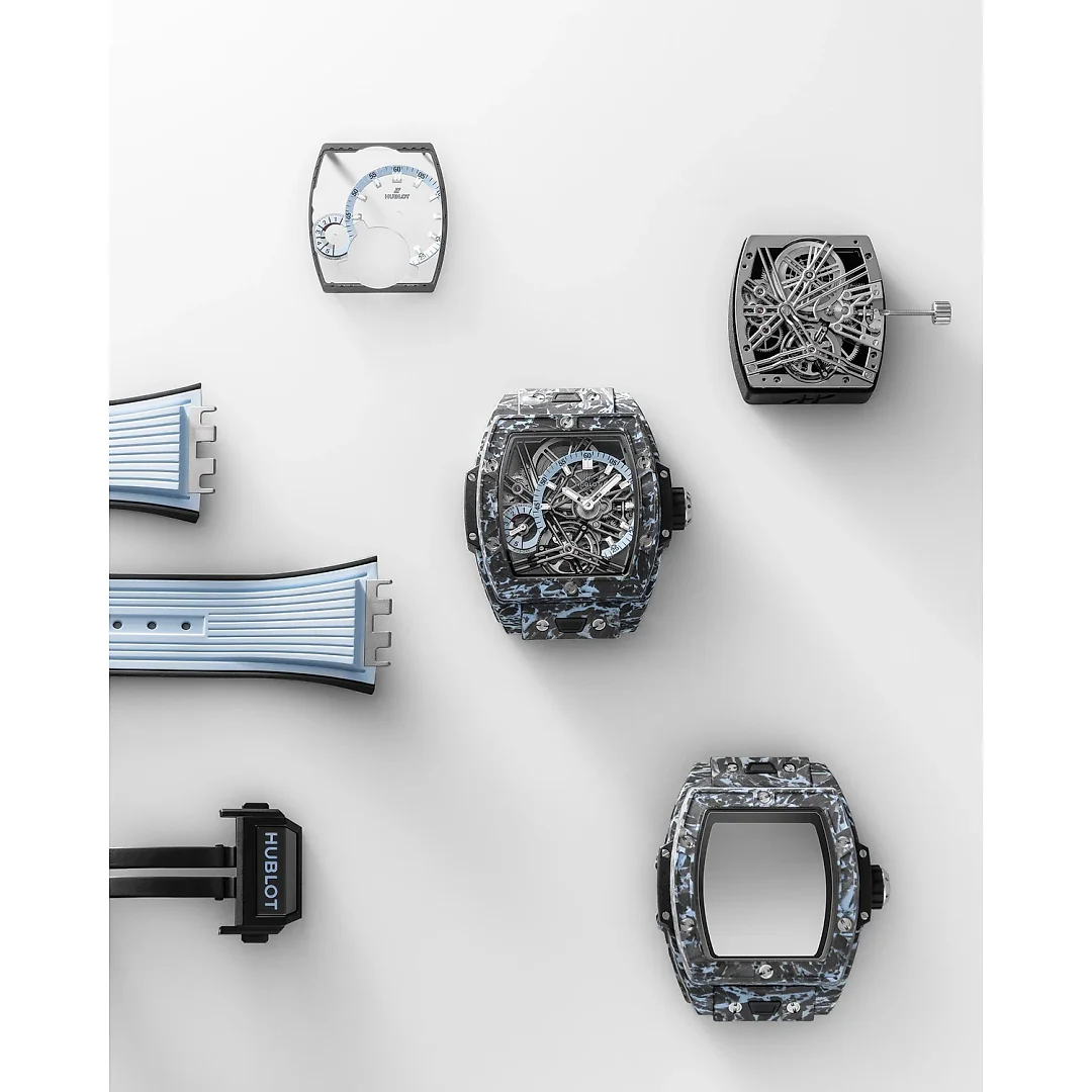 Hublot, Spirit of Big Bang Tourbillon Carbon Sky Blue 42mm, Limited Edition, Ref# 645.QL.5117.RX