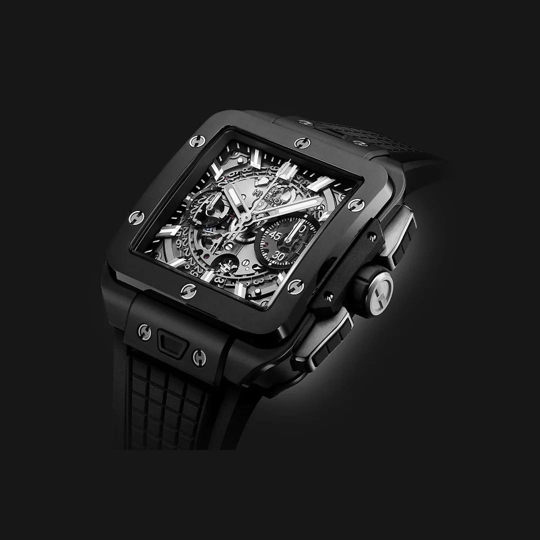 Hublot, Square Bang Unico Back Magic, 42mm, Black Ceramic, Ref# 821.CI.0170.RX
