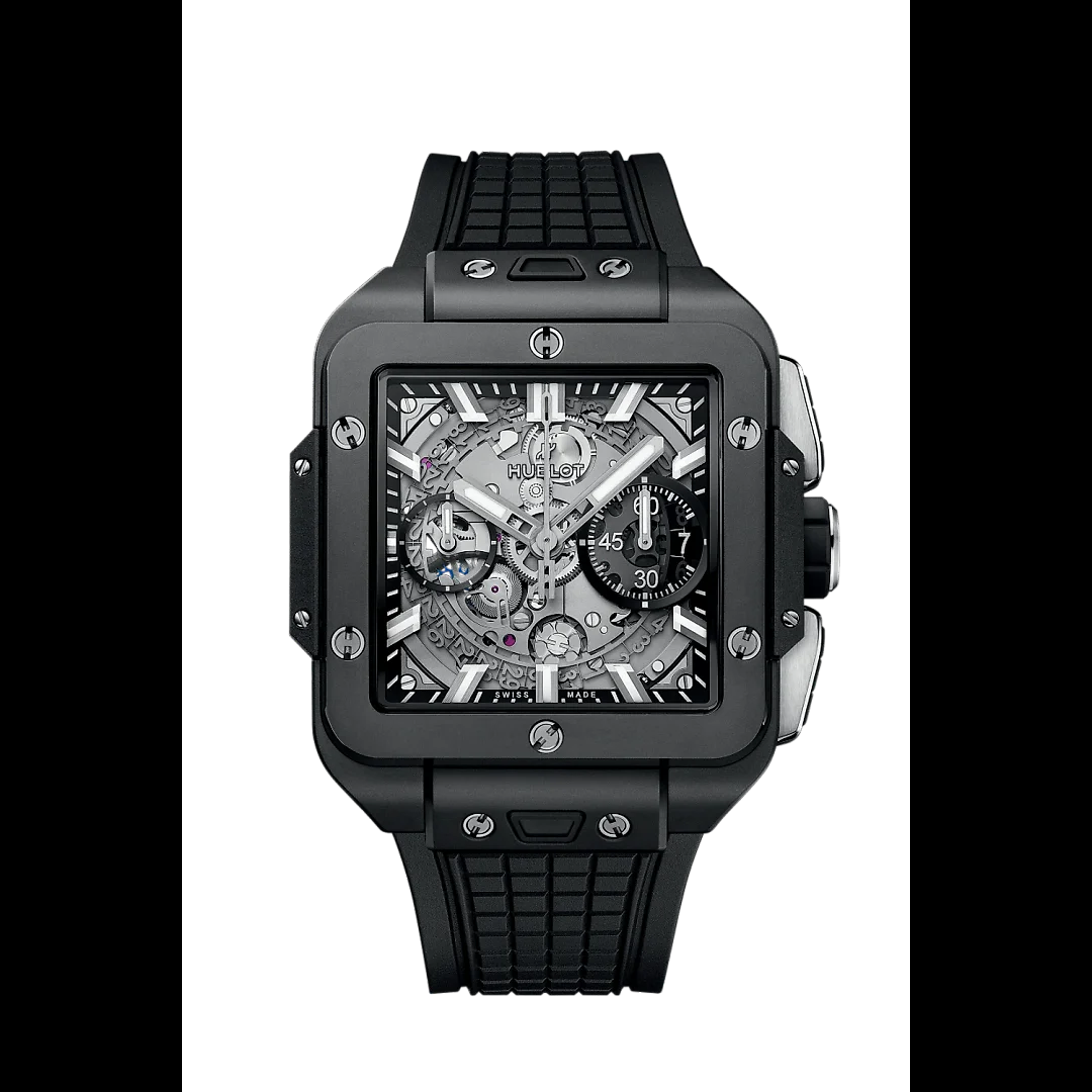 Hublot, Square Bang Unico Back Magic, 42mm, Black Ceramic, Ref# 821.CI.0170.RX
