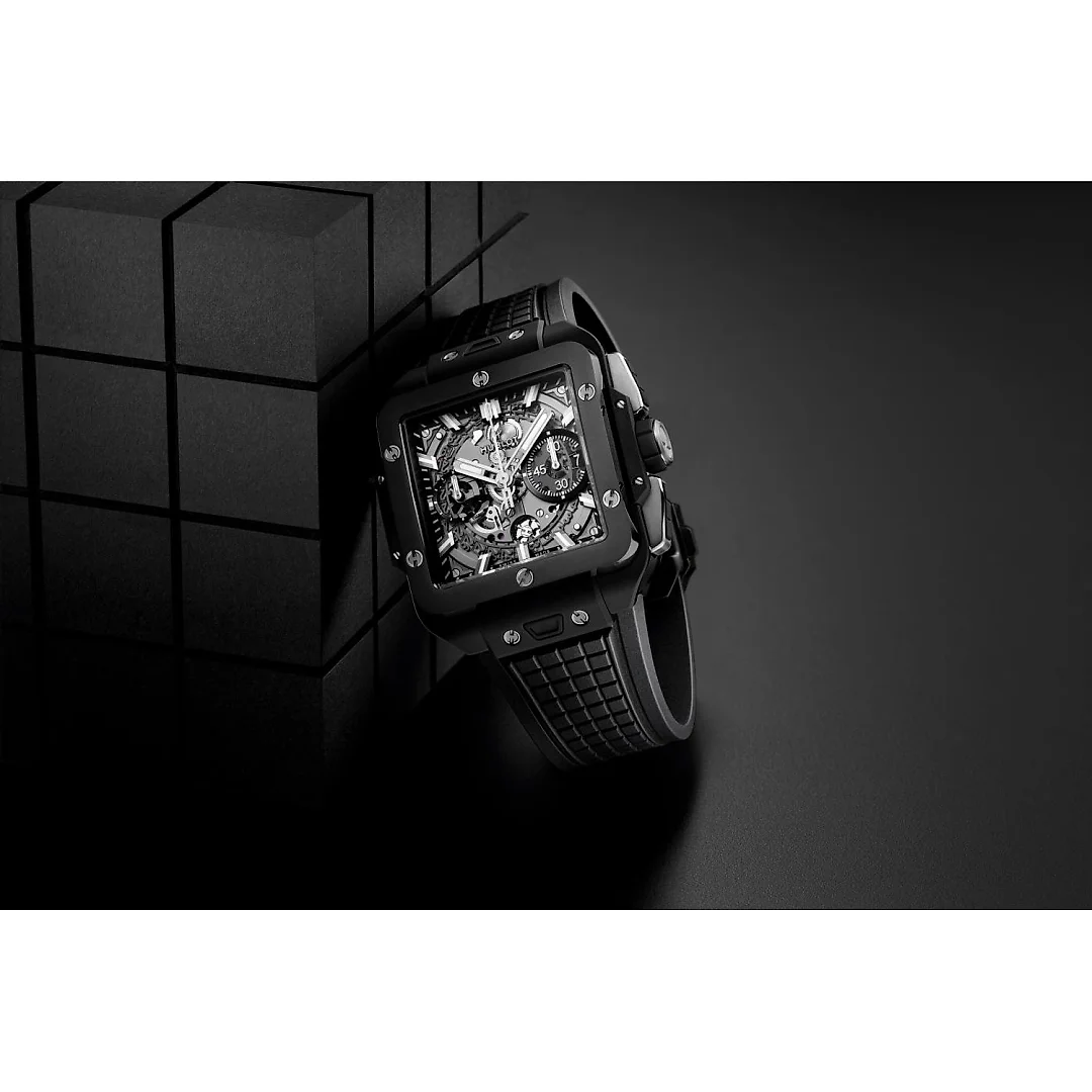Hublot, Square Bang Unico Back Magic, 42mm, Black Ceramic, Ref# 821.CI.0170.RX