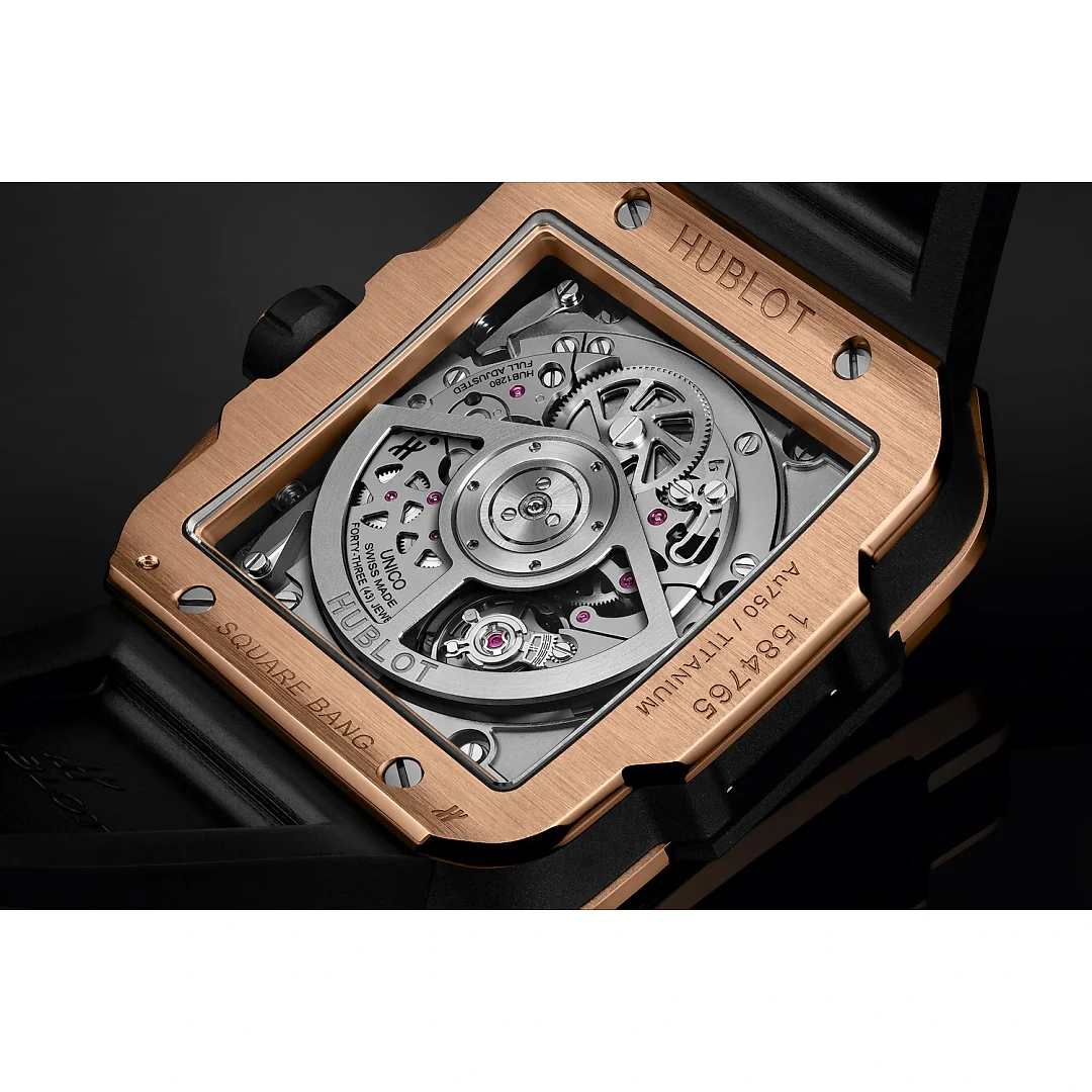 Hublot Square Bang UNICO KING GOLD CERAMIC Ref# 821.OM.0180.RX