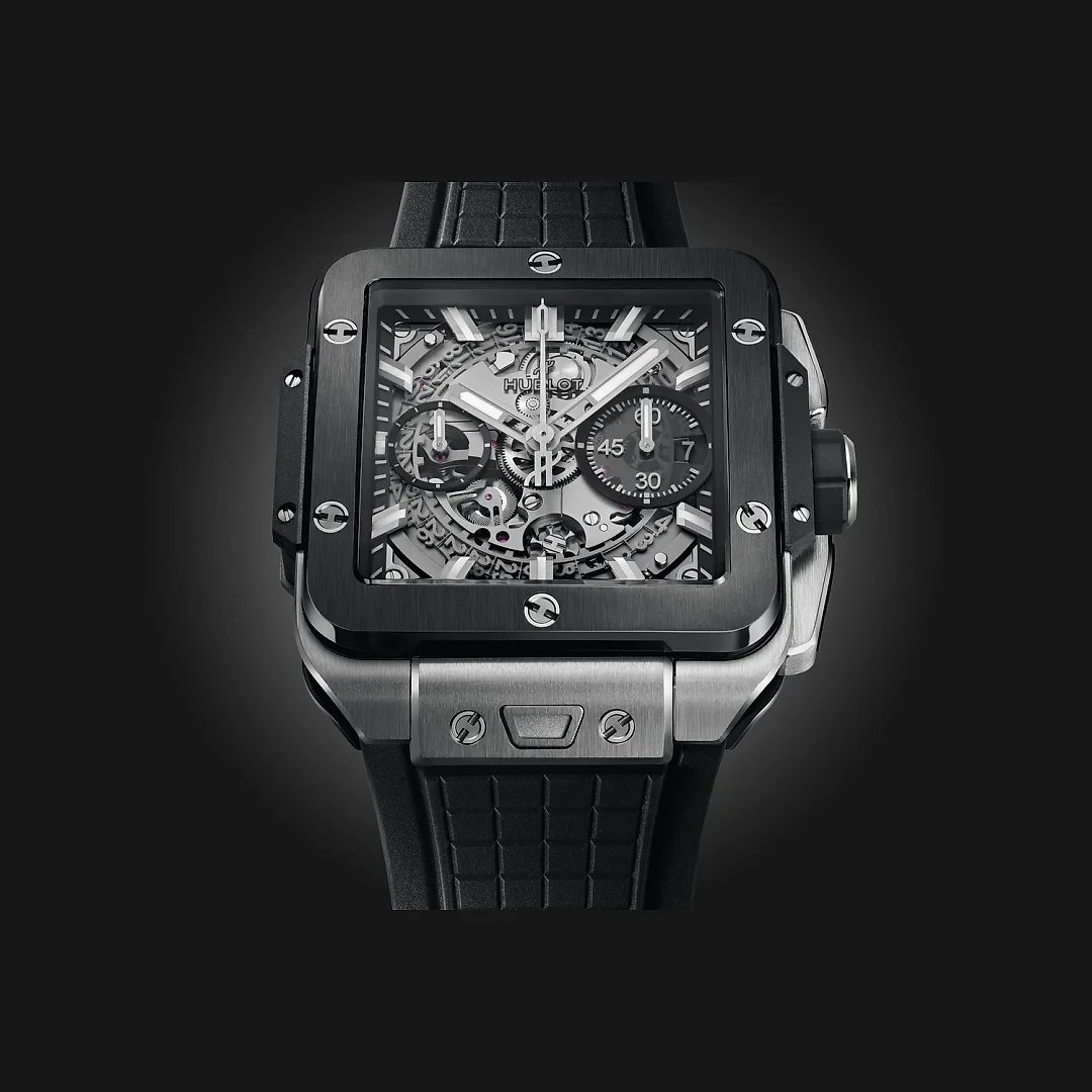 Hublot Square Bang UNICO TITANIUM CERAMIC Ref# 821.NM.0170.RX