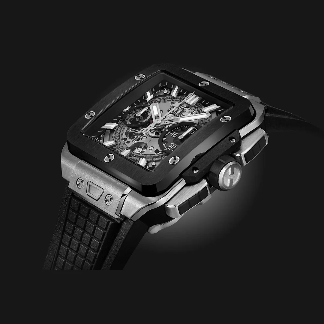Hublot Square Bang UNICO TITANIUM CERAMIC Ref# 821.NM.0170.RX